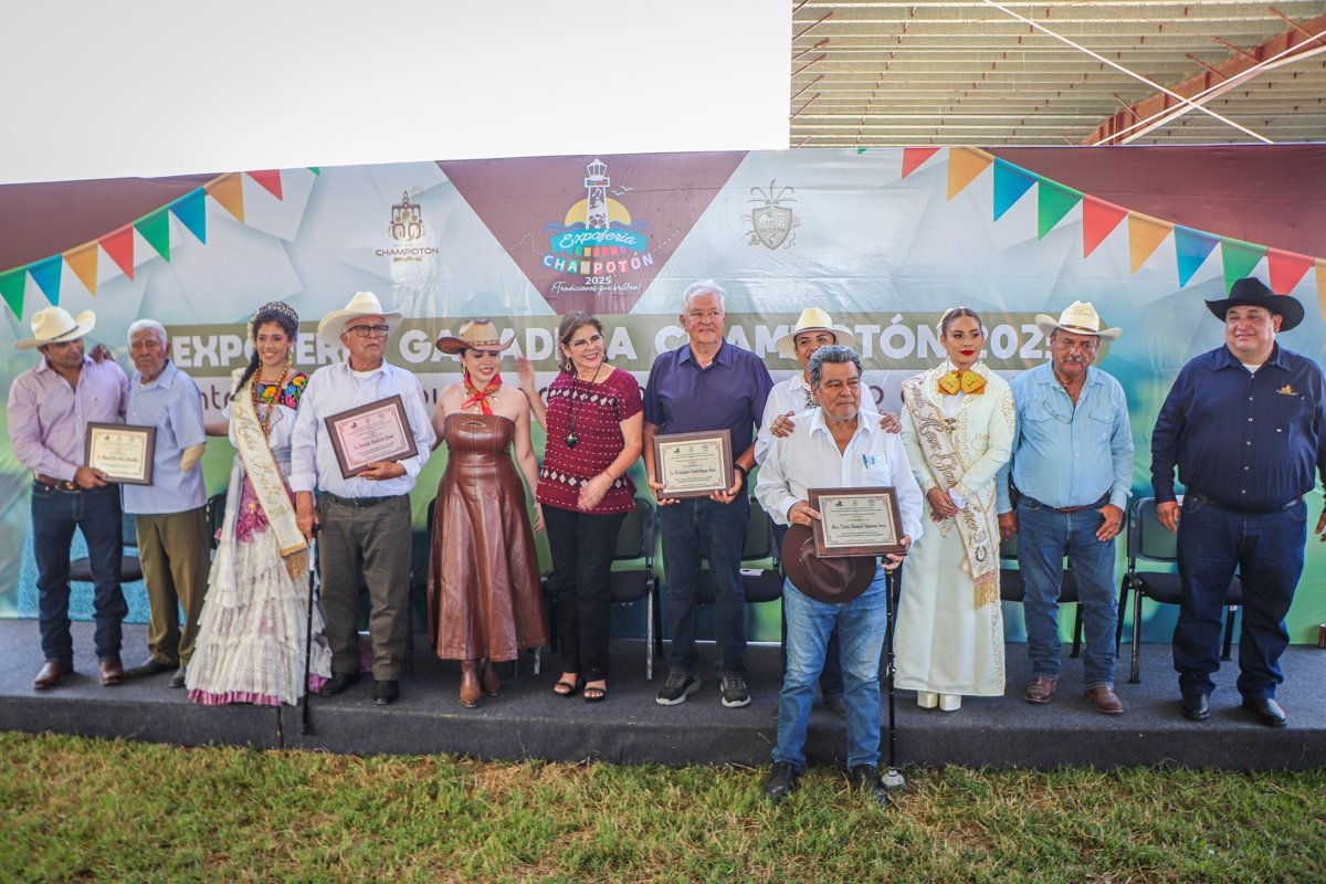 APOYO A PRODUCTORES EN LA FERIA GANADERA DE CHAMPOTÓN 2025