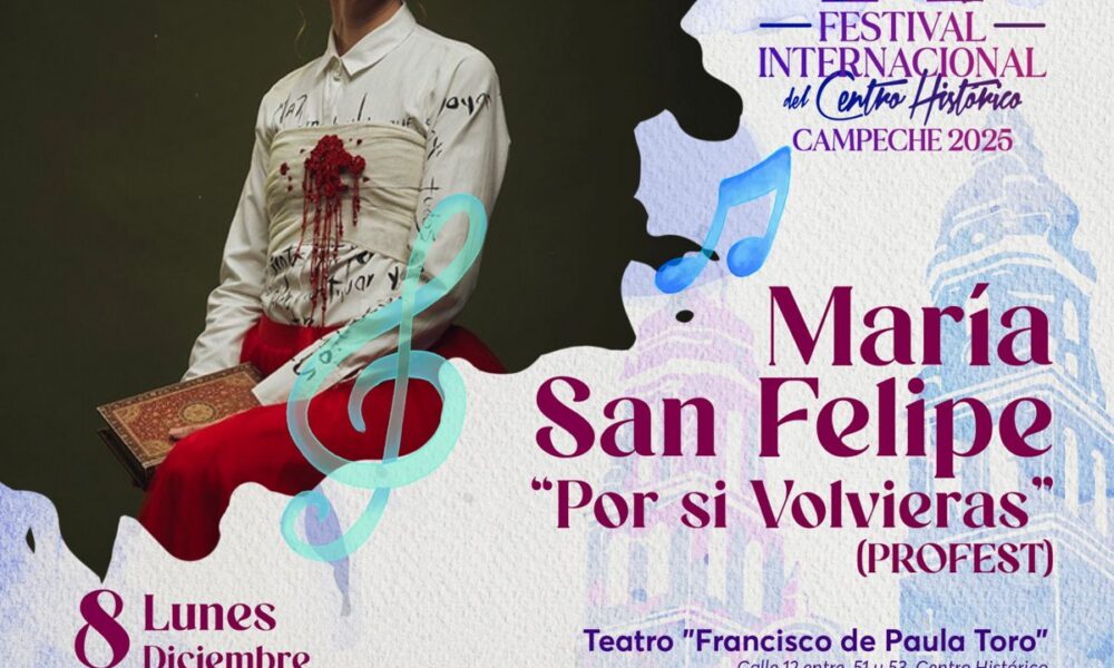 MARÍA SAN FELIPE PRESENTA HOY "POR SI VOLVIERAS"