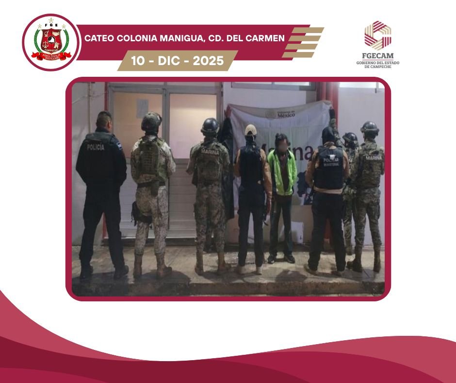 FGECAM EJECUTA DOS CATEOS RELACIONADOS CON NARCOMENUDEO, EN CARMEN