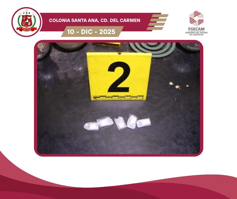 FGECAM EJECUTA DOS CATEOS RELACIONADOS CON NARCOMENUDEO, EN CARMEN
