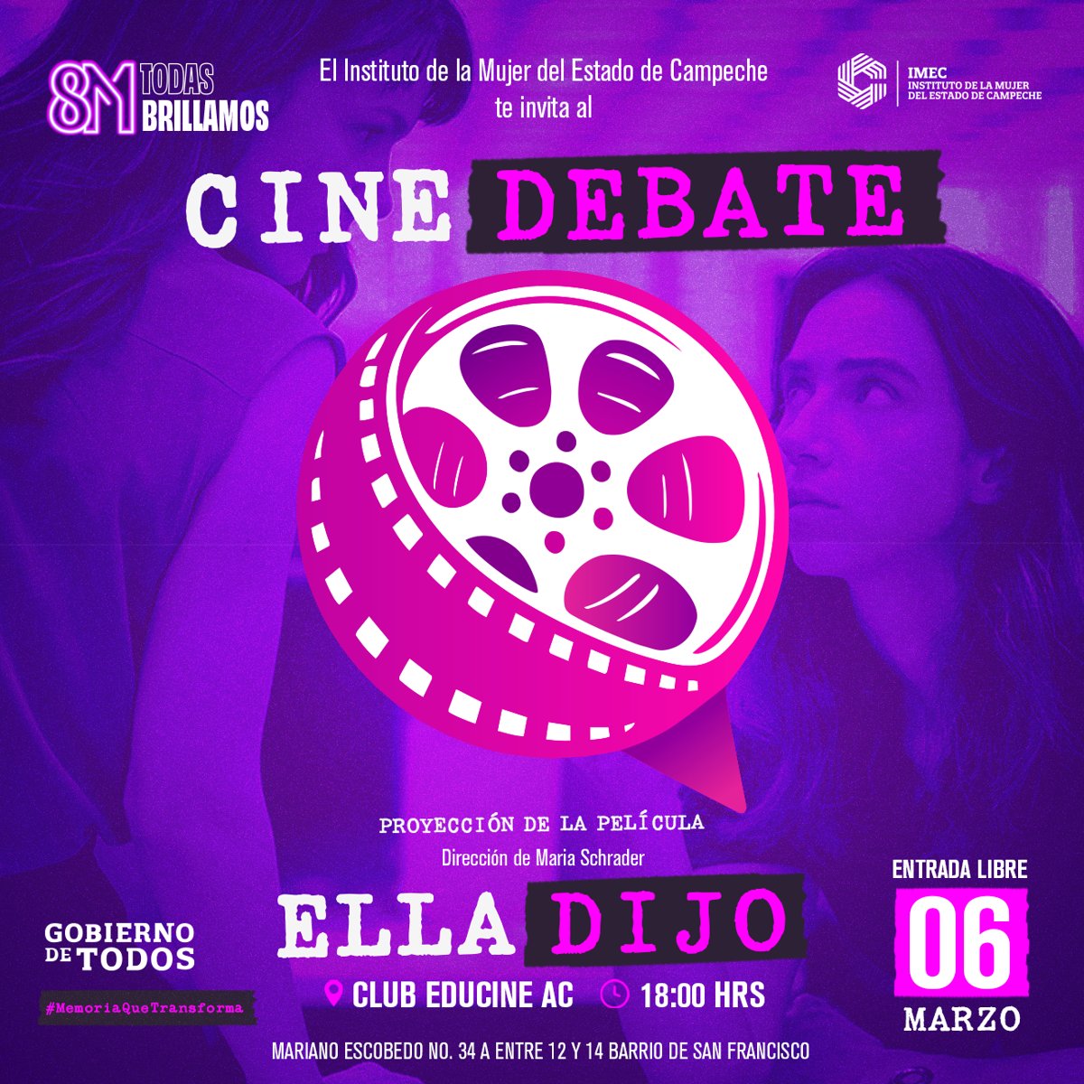 IMEC PRESENTA CALENDARIO DE ACTIVIDADES DEL MES DE MARZO EN EL MARCO DEL 8M “TODAS BRILLAMOS”