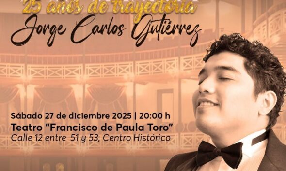 “A MI MANERA” CELEBRA 25 AÑOS DE UNA VOZ QUE DEJA HUELLA: JORGE CARLOS GUTIÉRREZ
