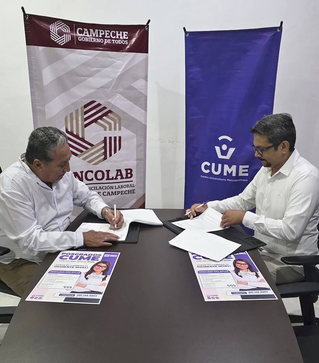 FIRMAN CENCOLAB Y CUME CONVENIO DE COLABORACIÓN EDUCATIVA