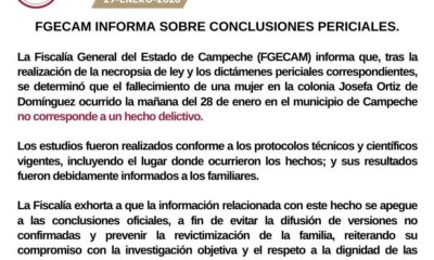 San Francisco de Campeche, Camp., a 30 de enero de 2026