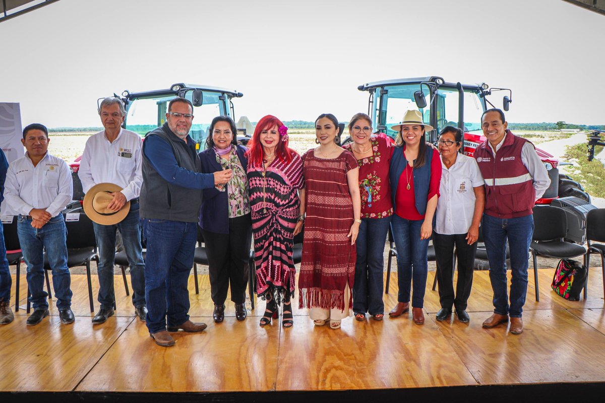 PLAN CAMPECHE IMPULSA EL COMPONENTE ARROZ CON ENTREGA DE EQUIPAMIENTO AGRÍCOLA EN CHAMPOTÓN