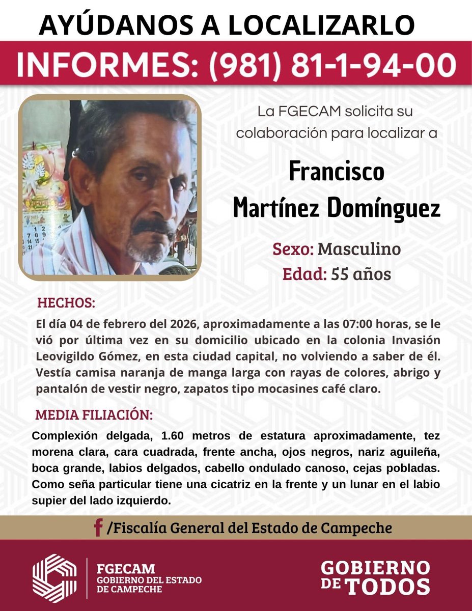 LA FISCALÍA GENERAL DEL ESTADO DE CAMPECHE INFORMA QUE FUERON CUMPLIMENTADAS DOS ÓRDENES DE APREHENSIÓN POR DIVERSOS DELITOS
