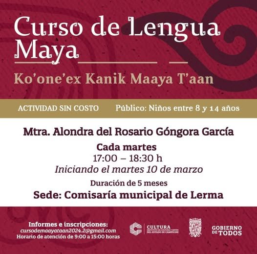 EL GOBIERNO DE TODOS ABRE CURSO GRATUITO DE LENGUA MAYA PARA INFANCIAS