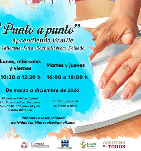INSTITUTO DE CULTURA Y ARTES INVITA A APRENDER BRAILLE