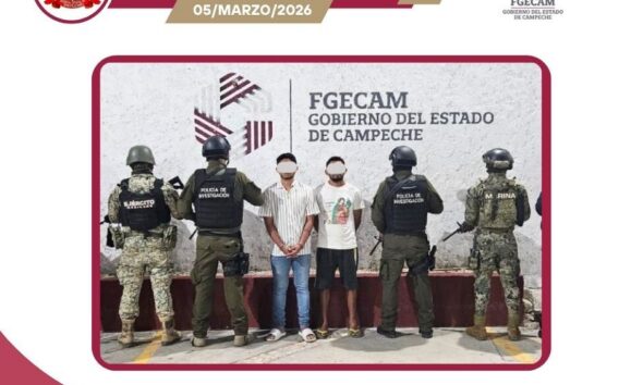 EJECUTA FGECAM ÓRDENES DE CATEO; ASEGURAN DROGA, EQUIPO TÁCTICO Y DOS PERSONAS