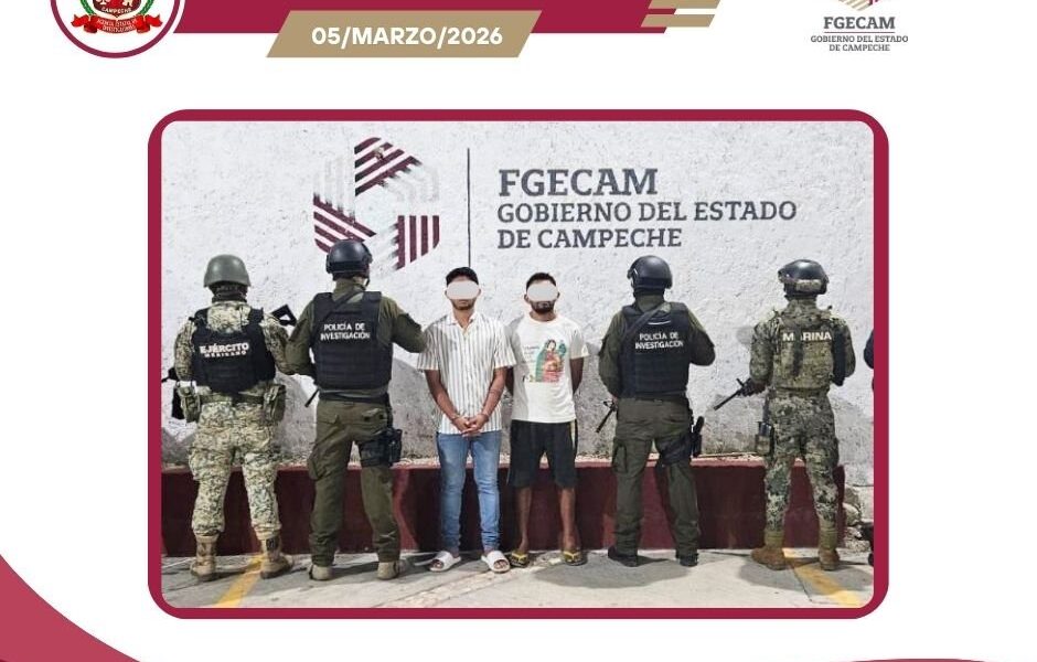 EJECUTA FGECAM ÓRDENES DE CATEO; ASEGURAN DROGA, EQUIPO TÁCTICO Y DOS PERSONAS