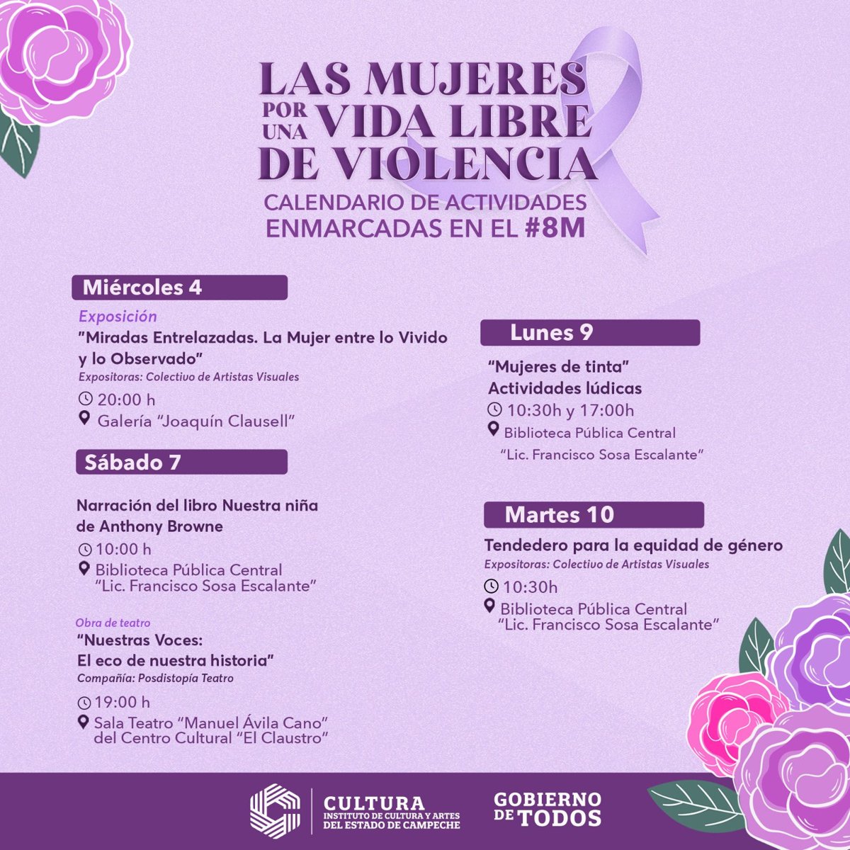 ARRANCAN ACTIVIDADES CON MOTIVO DEL DÍA INTERNACIONAL DE LA MUJER