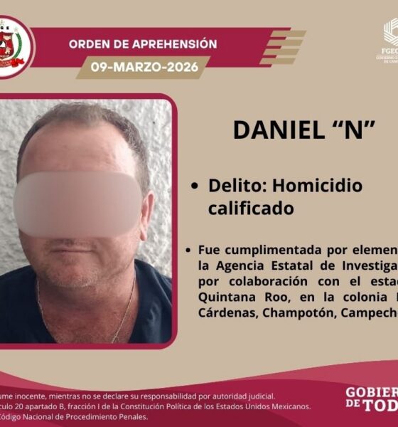 CUMPLIMENTA FGECAM CUATRO ÓRDENES DE APREHENSIÓN POR DIVERSOS DELITOS