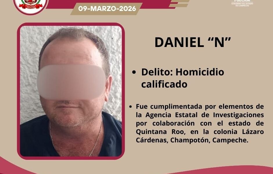 CUMPLIMENTA FGECAM CUATRO ÓRDENES DE APREHENSIÓN POR DIVERSOS DELITOS