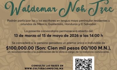 INSTITUTO DE CULTURA Y ARTES CONVOCA AL XIX PREMIO INTERNACIONAL DE POESÍA DEL MUNDO MAYA "WALDEMAR NOH TZEC" 2026