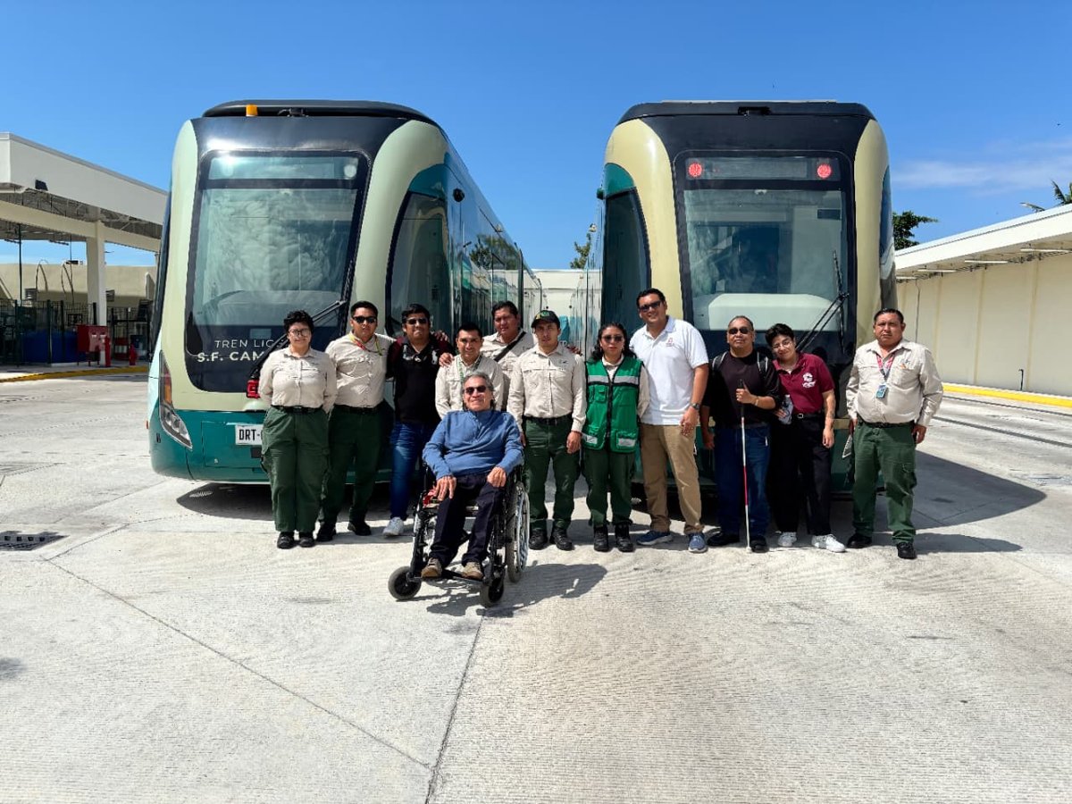 SECRETARÍA DE INCLUSIÓN FORTALECE LA ATENCIÓN INCLUYENTE EN EL TREN LIGERO DE CAMPECHE