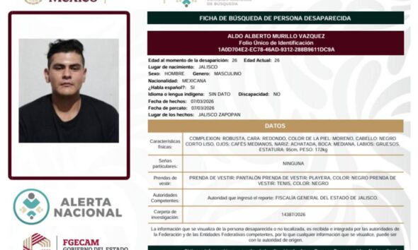 LA FISCALÍA GENERAL DEL ESTADO DE CAMPECHE SE SUMA A LAS ACCIONES DE BÚSQUEDA A NIVEL NACIONAL, EN COORDINACIÓN CON LA COMISIÓN NACIONAL DE BÚSQUEDA DE PERSONAS DESAPARECIDAS MÉXICO DIFUNDIENDO LAS