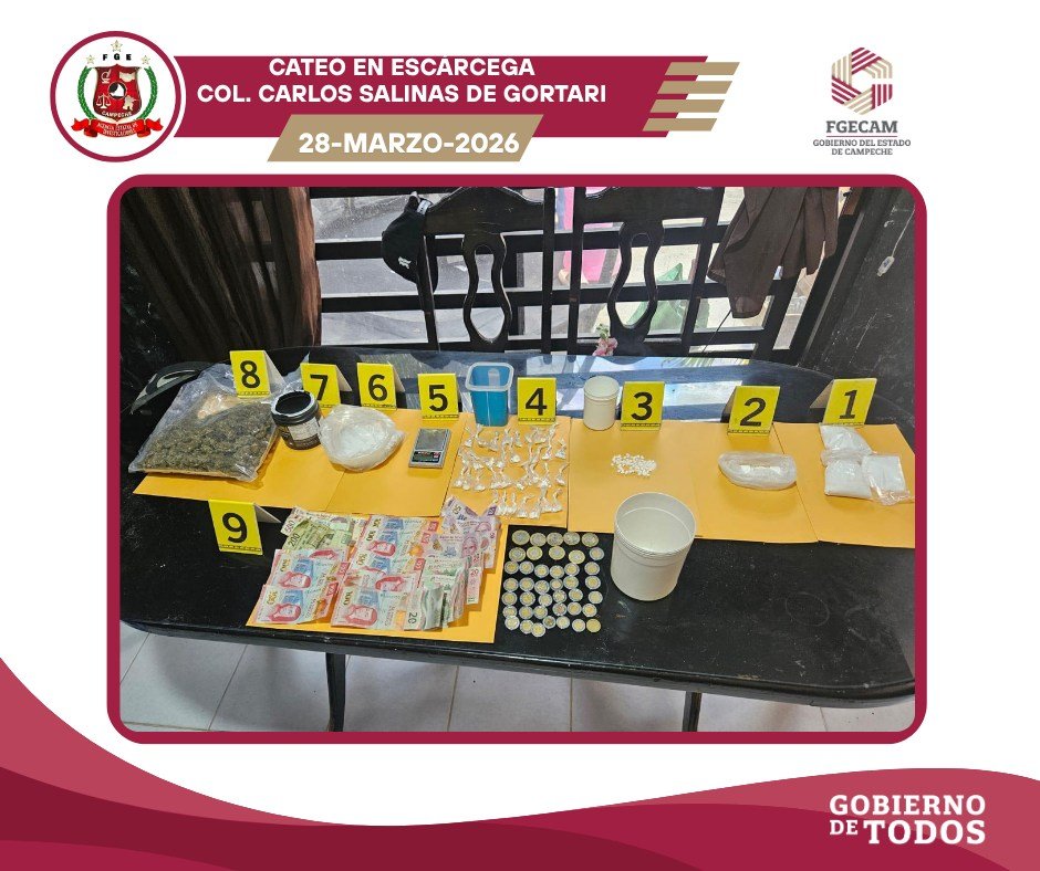 CATEOS POR DELITOS CONTRA LA SALUD EN ESCÁRCEGA