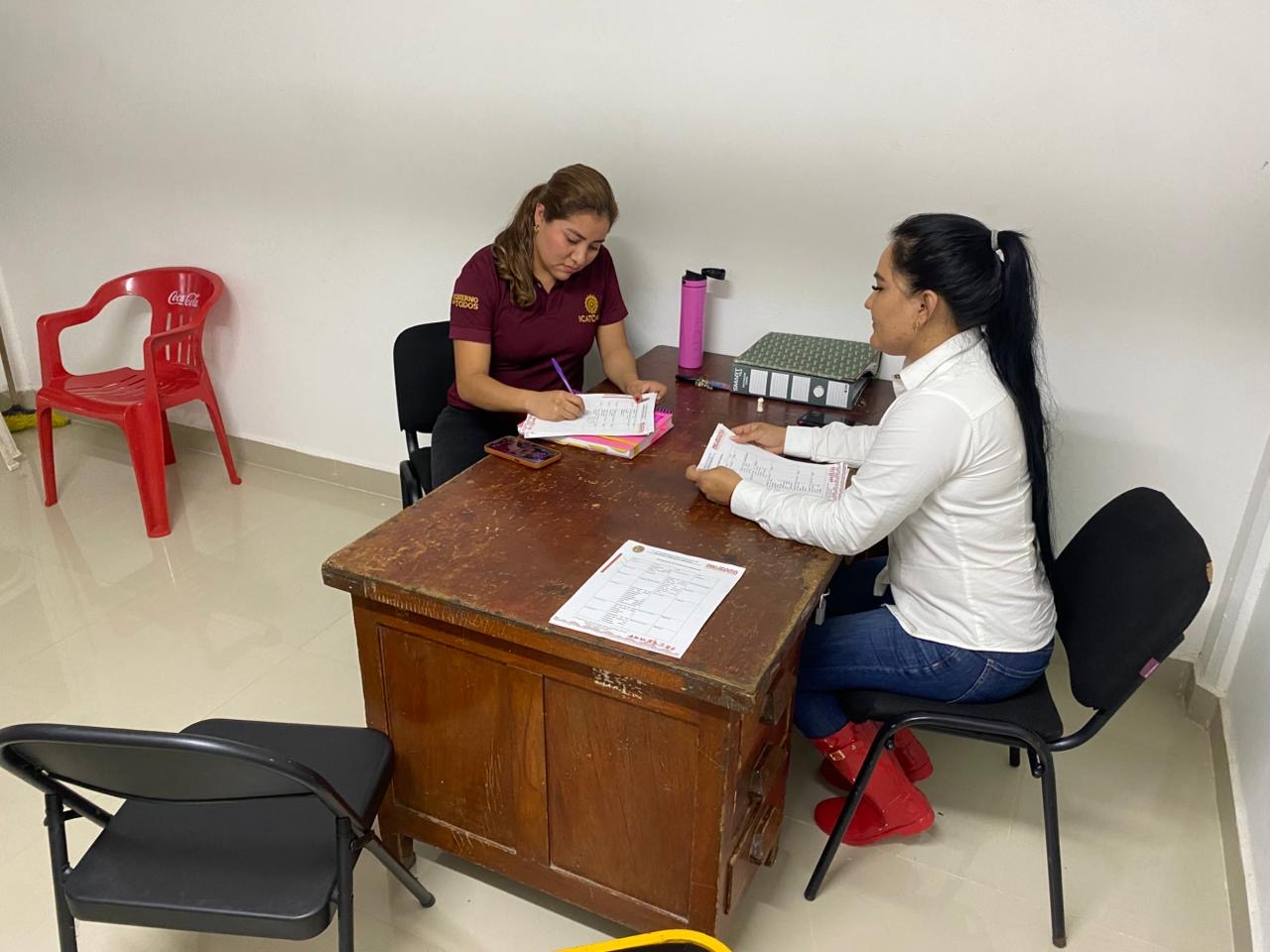 REUNIÓN DEL ICAT ACCIÓN MÓVIL PALIZADA CON LA PRESIDENTA DEL DIF MUNICIPAL DE ESTE MISMO