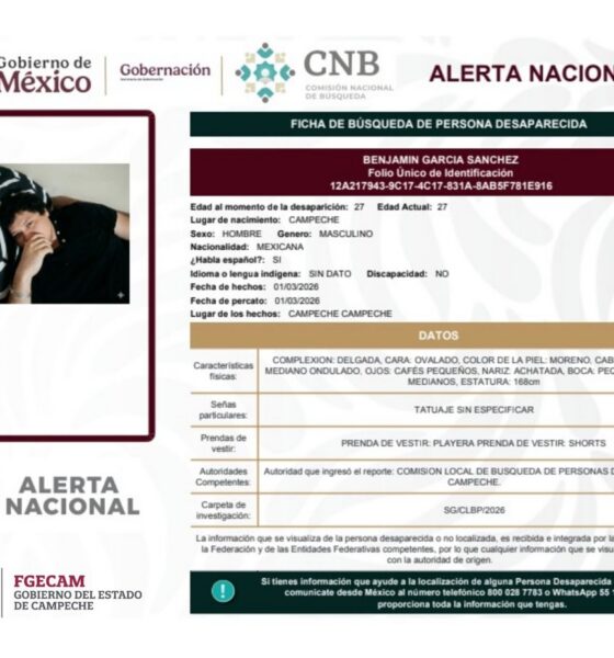 BÚSQUEDA NACIONAL DE PERSONAS DESAPARECIDAS