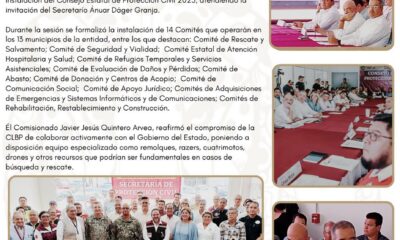 CLBP PARTICIPA EN CONSEJO ESTATAL DE PROTECCIÓN CIVIL POR TEMPORADA DE CICLONES TROPICALES 2025