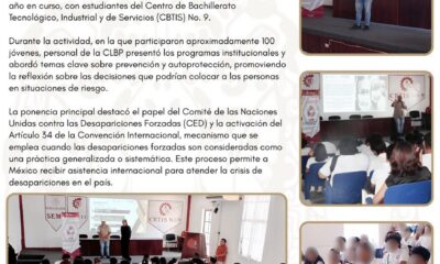 LA CLBP INVOLUCRA A JÓVENES EN LA VISIBILIZACIÓN DE LAS DESAPARICIONES