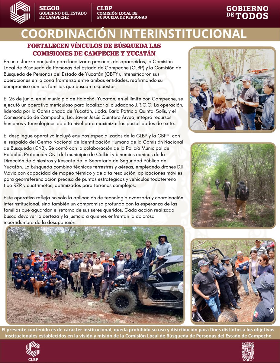 FORTALECEN VÍNCULOS DE BÚSQUEDA LAS COMISIONES DE CAMPECHE Y YUCATÁN