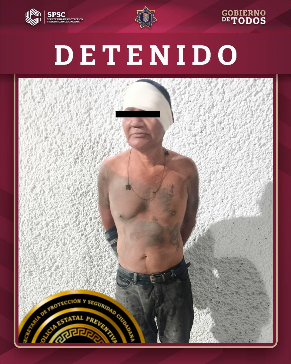 POLICÍA ESTATAL FRUSTRA AGRESIÓN CONTRA MUJER Y ASEGURA A RESPONSABLE EN LA ALAMEDA