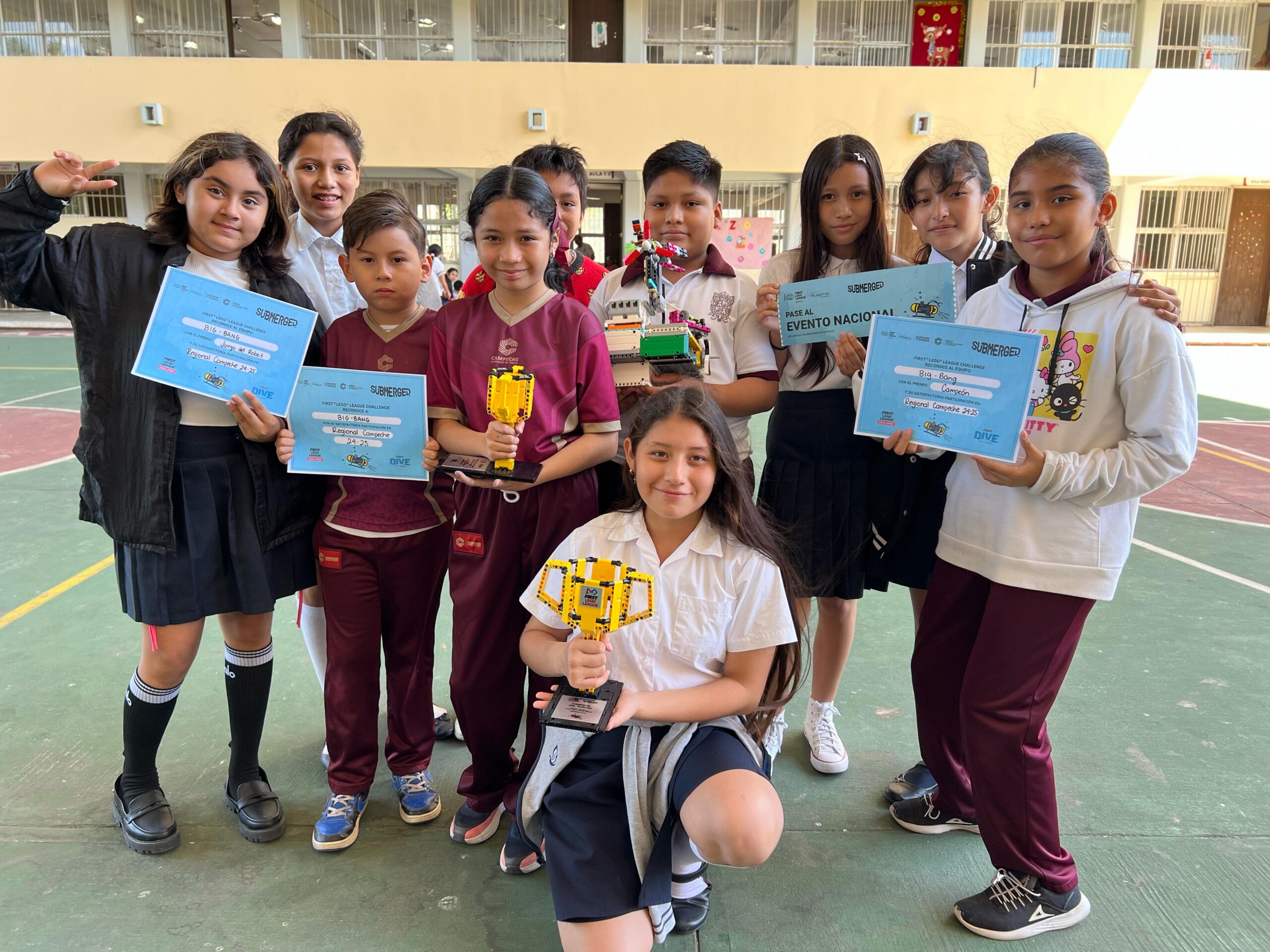 EQUIPO “BIG BANG” REPRESENTARÁ A CAMPECHE EN CONCURSO NACIONAL DE FIRST LEGO LEAGUE