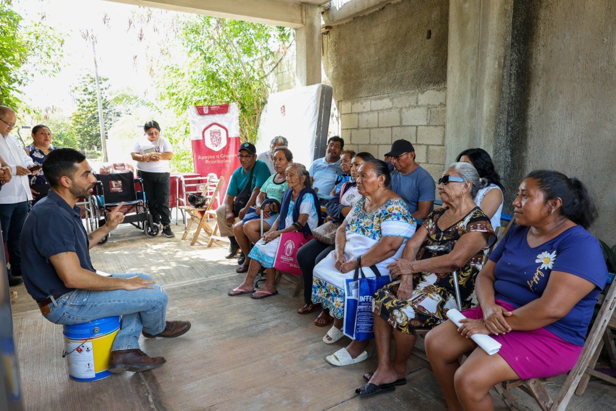 FAMILIAS DE CALKINÍ RECIBEN APOYOS PARA SU BIENESTAR