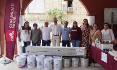 COMUNIDAD MODELO ENTREGAN MATERIALES, HERRAMIENTAS Y EQUIPAMIENTO EN FELIPE CARRILLO PUERTO