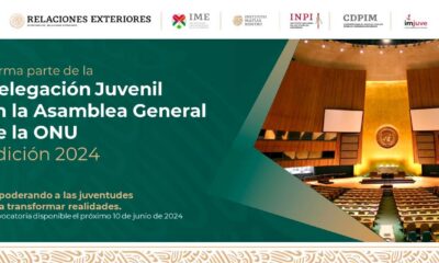 CONVOCATORIA PARA REPRESENTAR A LA JUVENTUDES MEXICANAS EN LA ASAMBLEA GENERAL DE LA ONU