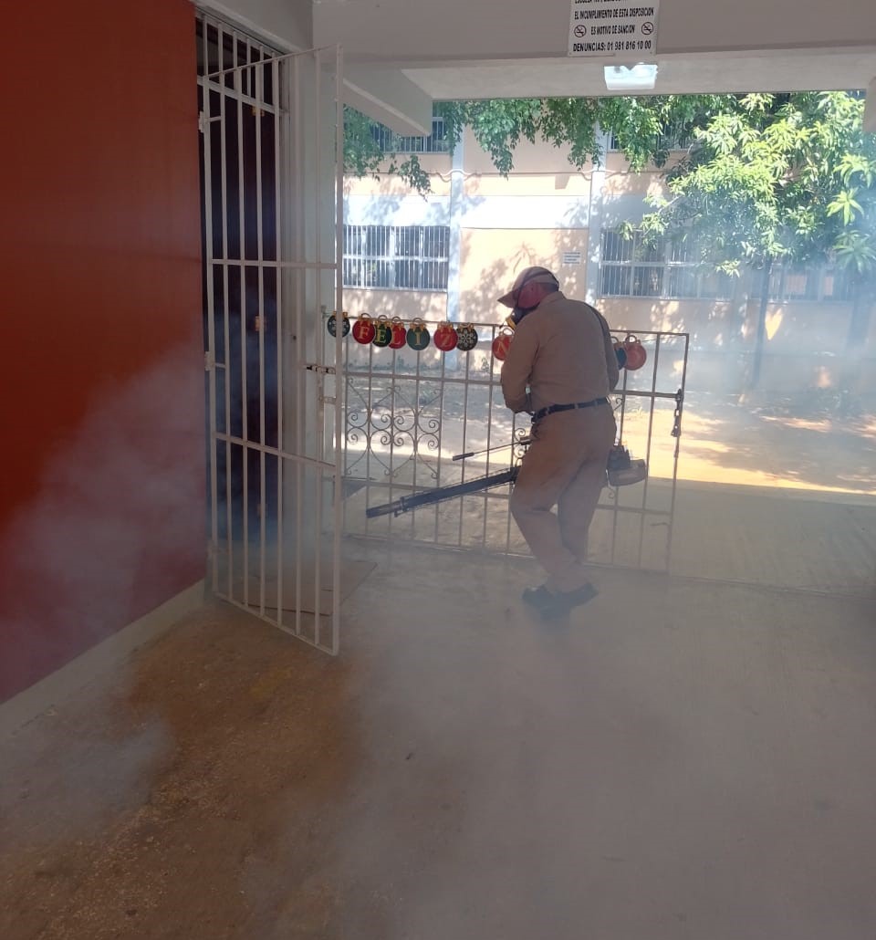 EL COMBATE AL DENGUE ES PERMANENTE EN CAMPECHE CON ACCIONES DE NEBULIZACIÓN