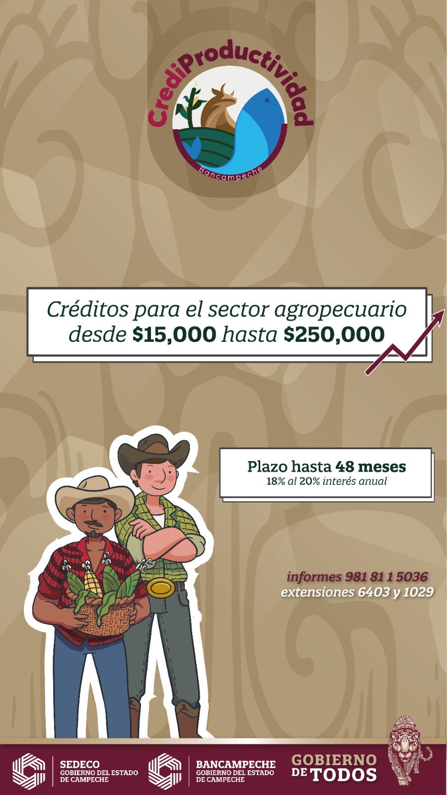 ACÉRCATE A BANCAMPECHE Y CONOCE EL PRODUCTO DE CRÉDITO AGROPECUARIO