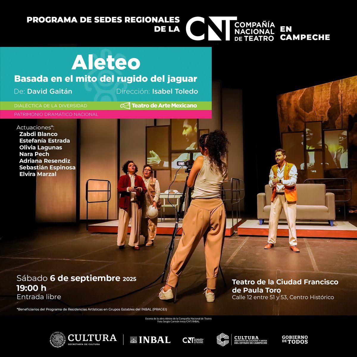 LA COMPAÑÍA NACIONAL DE TEATRO PRESENTA "ALETEO" EN CAMPECHE