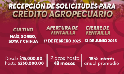 BANCAMPECHE PRESENTA LAS FECHAS DE RECEPCIÓN DE SOLICITUDES PARA CRÉDITO AGROPECUARIO
