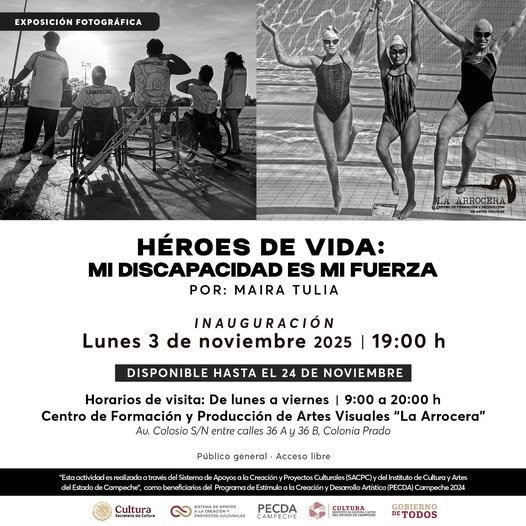"HÉROES DE VIDA: MI DISCAPACIDAD ES MI FUERZA", EXPOSICIÓN FOTOGRÁFICA DE MAIRA TULIA, EN LA ARROCERA