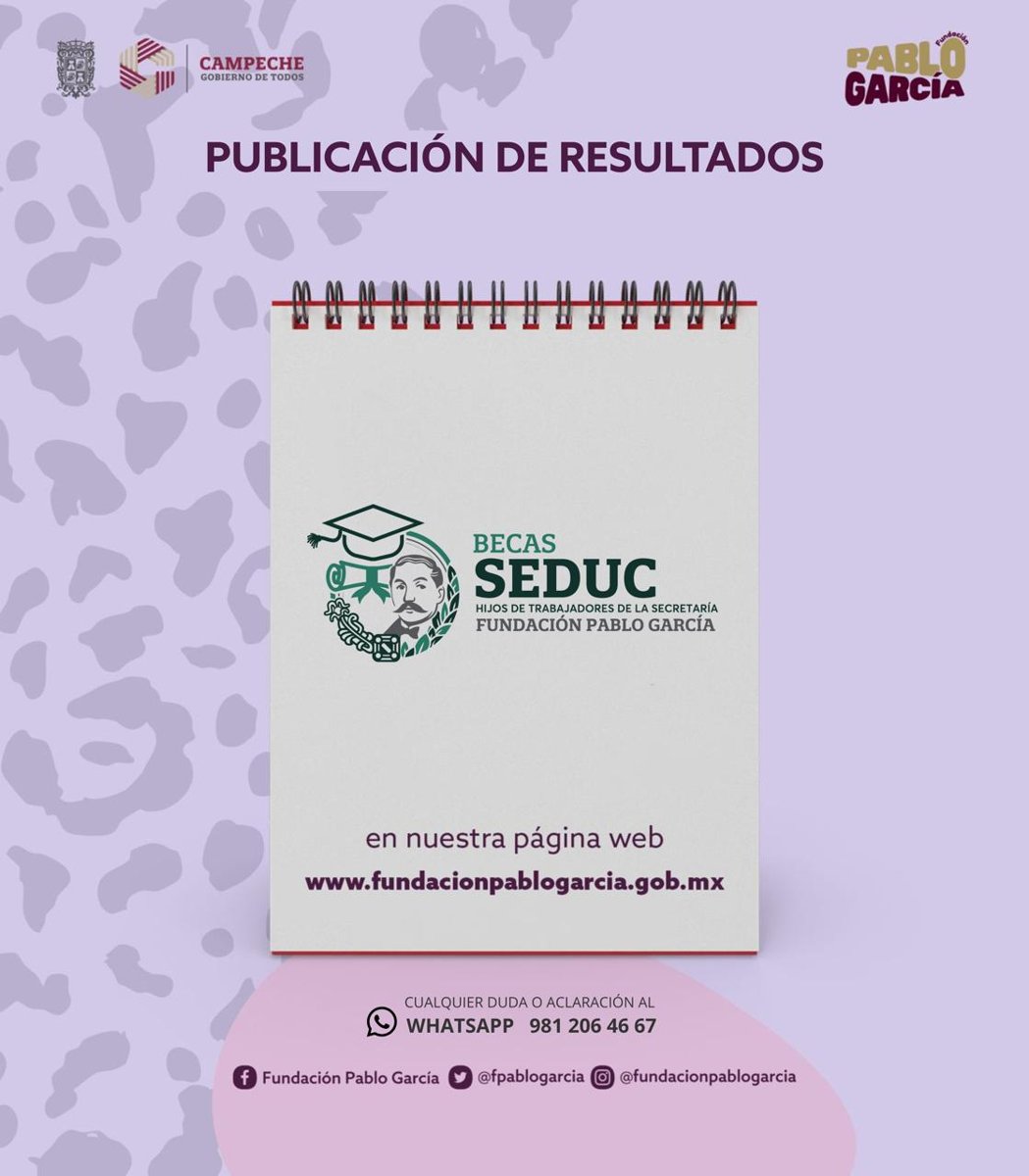 Fundación Pablo García publica resultados de la Beca SEDUC para hijas e hijos de trabajadores de Educación