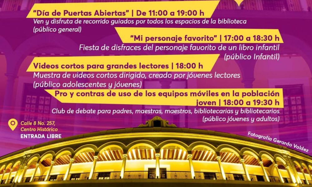 BIBLIOTECA PÚBLICA CAMPECHE CELEBRA ANIVERSARIO CON ACTIVIDADES CULTURALES