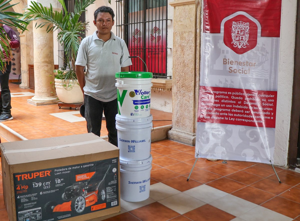 ENTREGA DE APOYOS DEL PROYECTO BIENESTAR SOCIAL A GESTORES SOCIALES DE CAMPECHE