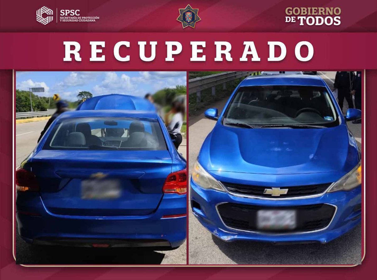 POLICÍA RECUPERA VEHÍCULO CON REPORTE DE ROBO