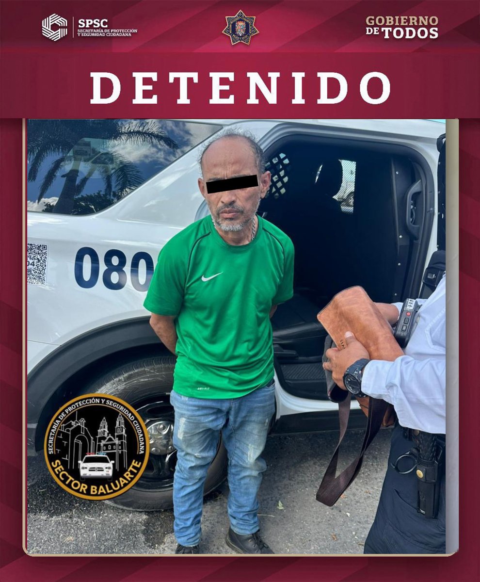DETENIDO POR DAÑOS A BIENES EN CAMPECHE