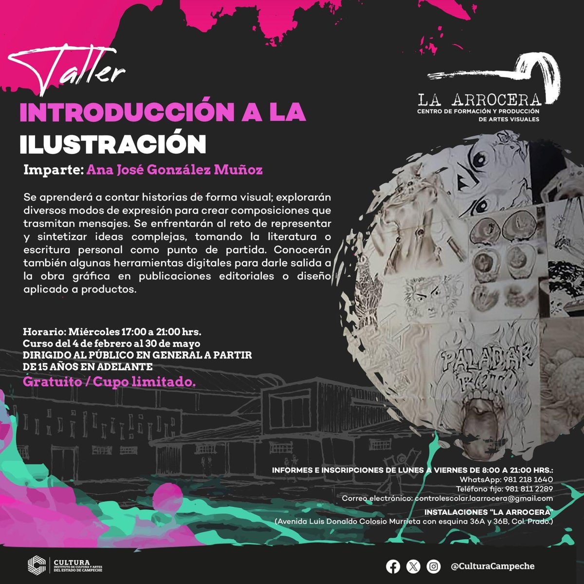 INSTITUTO DE CULTURA Y ARTES PRESENTA PROGRAMA ACADÉMICO DE LA ARROCERA, CENTRO DE FORMACIÓN Y PRODUCCIÓN DE ARTES VISUALES