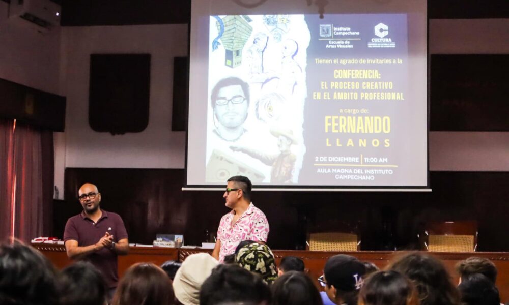FERNANDO LLANOS, DESTACADO ARTISTA COMPARTE EXPERIENCIA CREATIVA CON JÓVENES EN EL FICH 2024