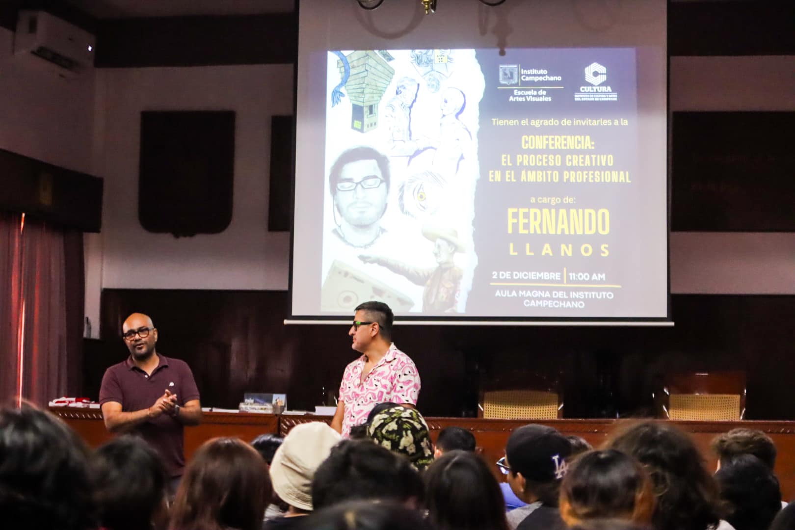 FERNANDO LLANOS, DESTACADO ARTISTA COMPARTE EXPERIENCIA CREATIVA CON JÓVENES EN EL FICH 2024