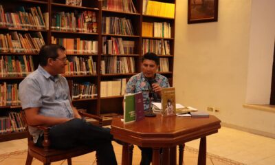 LA POESIA DIALOGA ENTRE DOS VOCES: LOS POETAS BALAN RODRIGO Y LANDA ROSAS TEJEN COMPLICIDADES EN LA BIBLIOTECA CAMPECHE