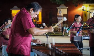 MARIMBA DEL GOBIERNO OFRECE LO MEJOR DE SU REPERTORIO EN EL PARQUE PRINCIPAL