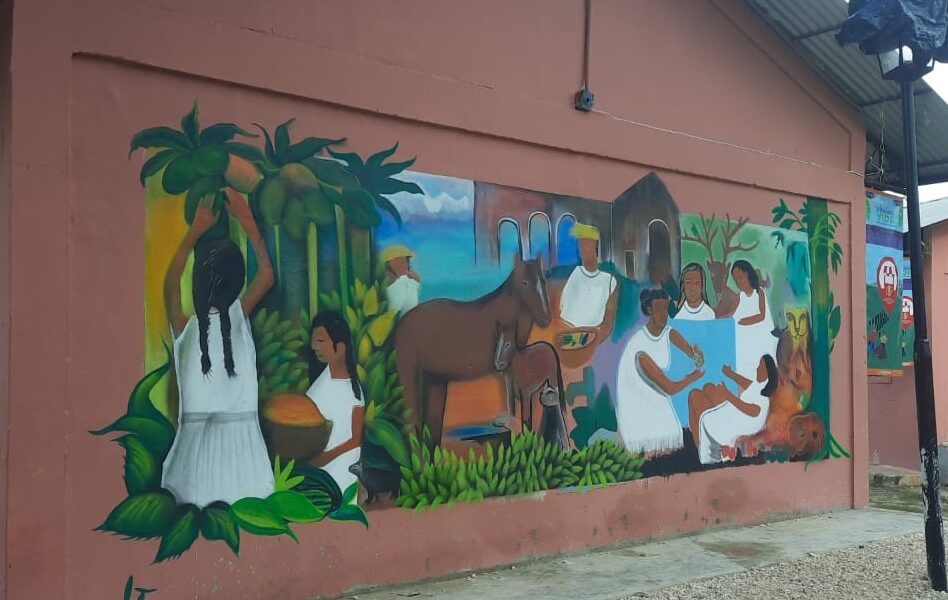 NIÑAS, NIÑOS Y JÓVENES DE NOHAKAL REALIZAN MURAL COLECTIVO