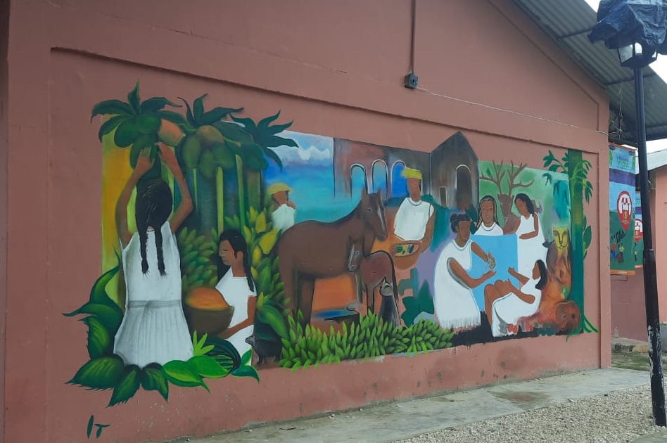 NIÑAS, NIÑOS Y JÓVENES DE NOHAKAL REALIZAN MURAL COLECTIVO