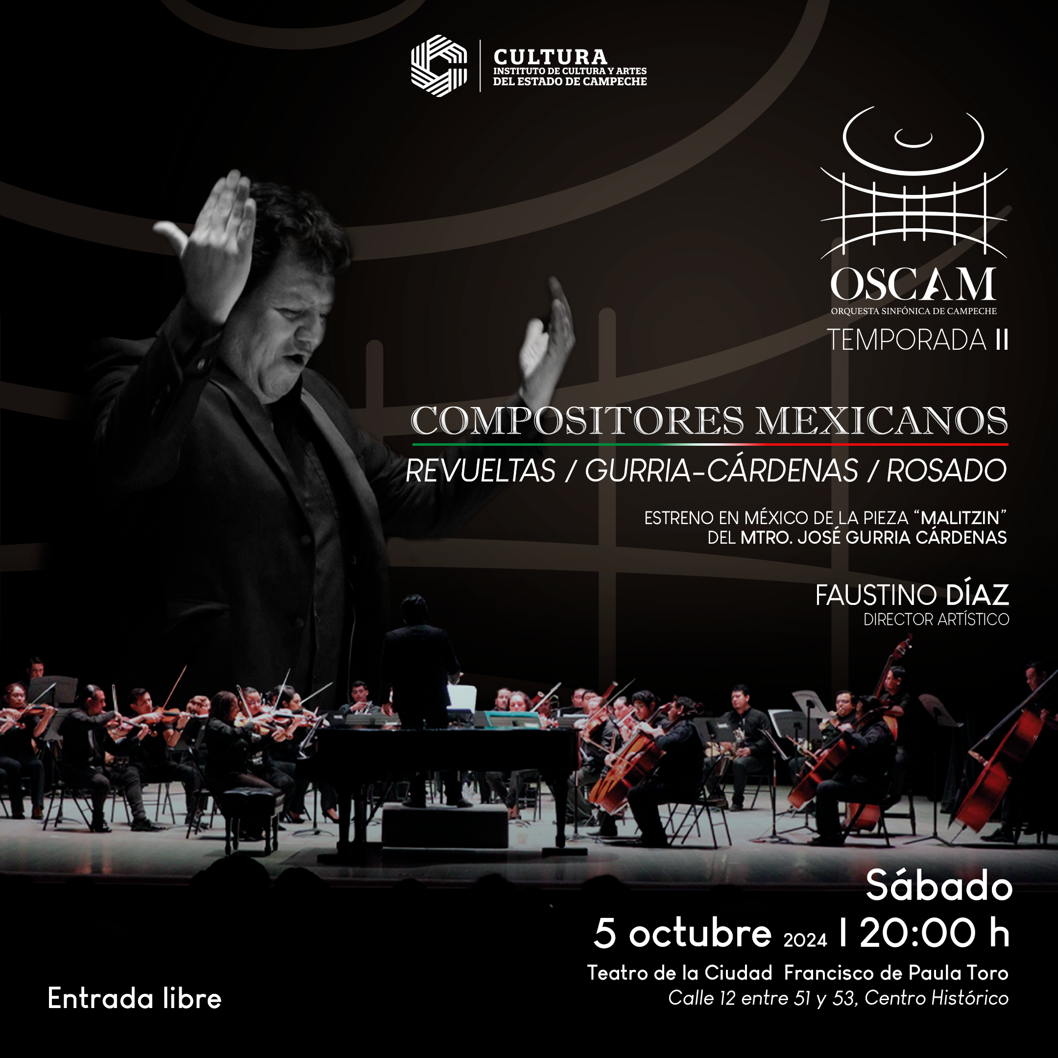 GRANDES NOCHES DE MÚSICA: LA OSCAM CELEBRA A MÉXICO Y AL VIRTUOSISMO