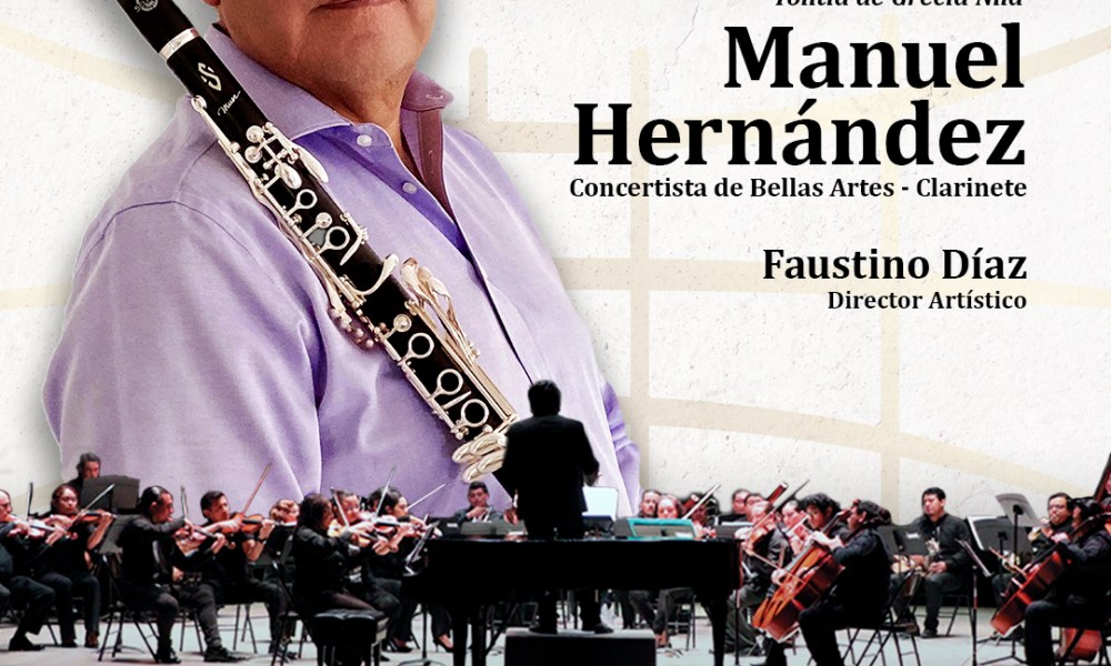 EL RECONOCIDO CLARINETISTA PRINCIAL DE LA ORQUESTA FILARMÓNICA DE LA UNAM ACTUARÁ CON LA ORQUESTA SINFÓNICA DE CAMPECHE